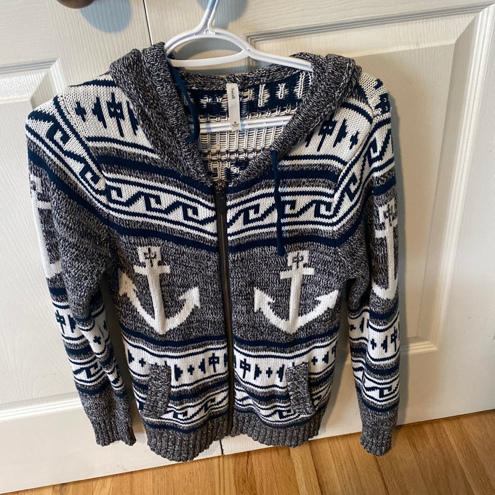 RDS knitted zip up sweater